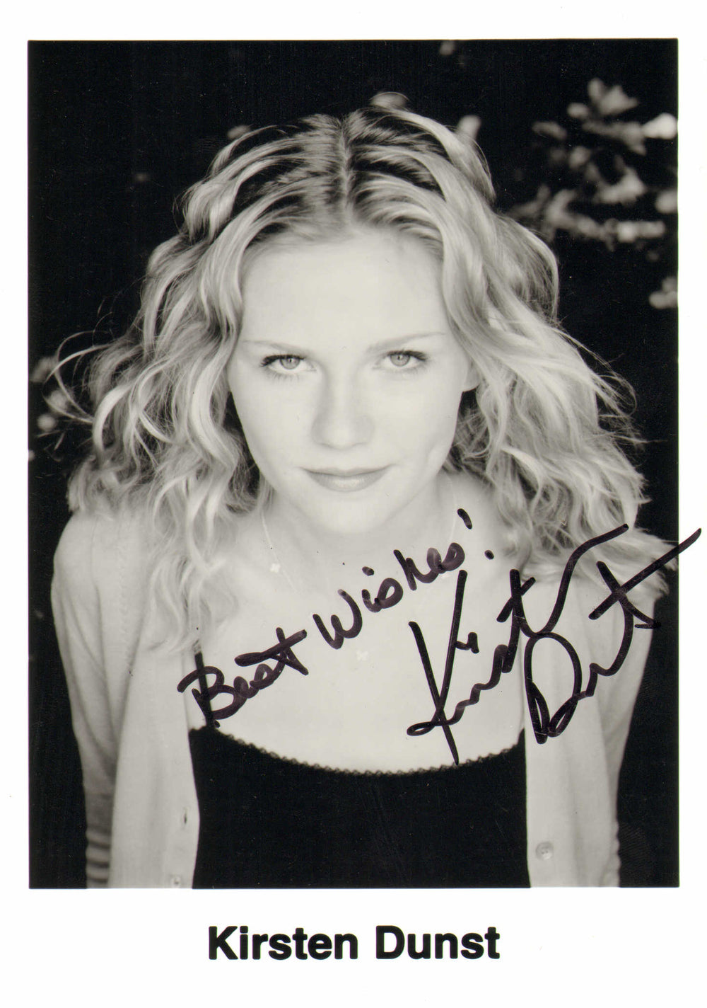 Kirsten Dunst from Spider-Man, Jumani, Bring It On, Eternal Sunshine of the Spotless Mind, The Virgin Suicides, & Interview with the Vampire Signed 5x7 Photo
