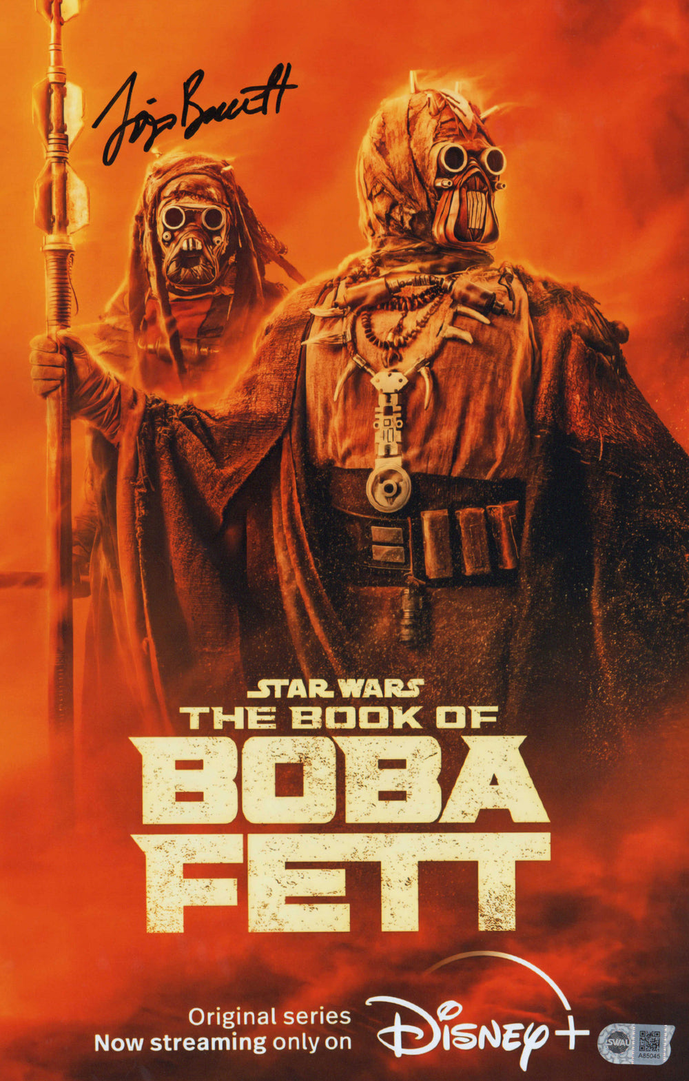 Joanna Bennett as Tusken Raider Warrior in Star Wars: The Book of Boba Fett (SWAU) Signed 11x17 Mini Poster