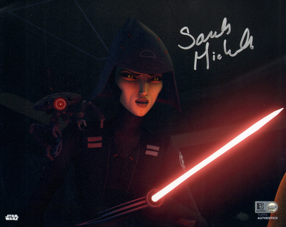 Sarah Michelle Gellar as Seventh Sister in Star Wars: Rebels (Star Wars Topps Authentics) Signed 8x10 Photo