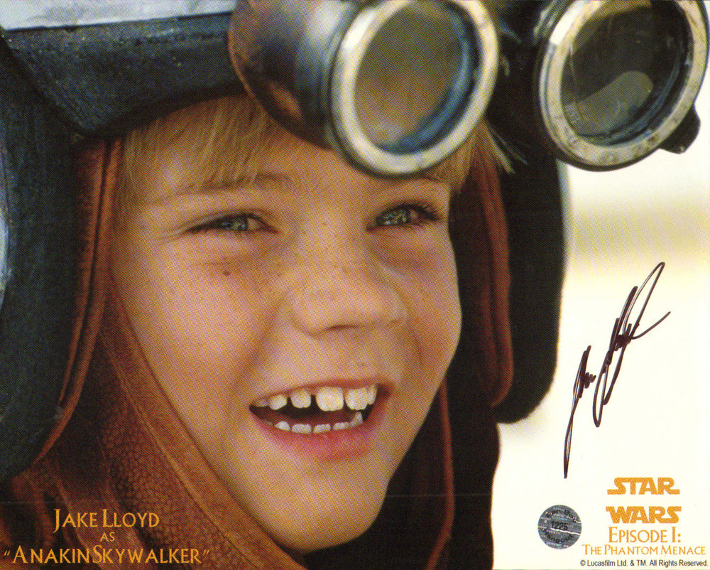 Jake Lloyd as Anakin Skywalker in Star Wars Episode I: The Phantom Menace Signed 8x10 Photo