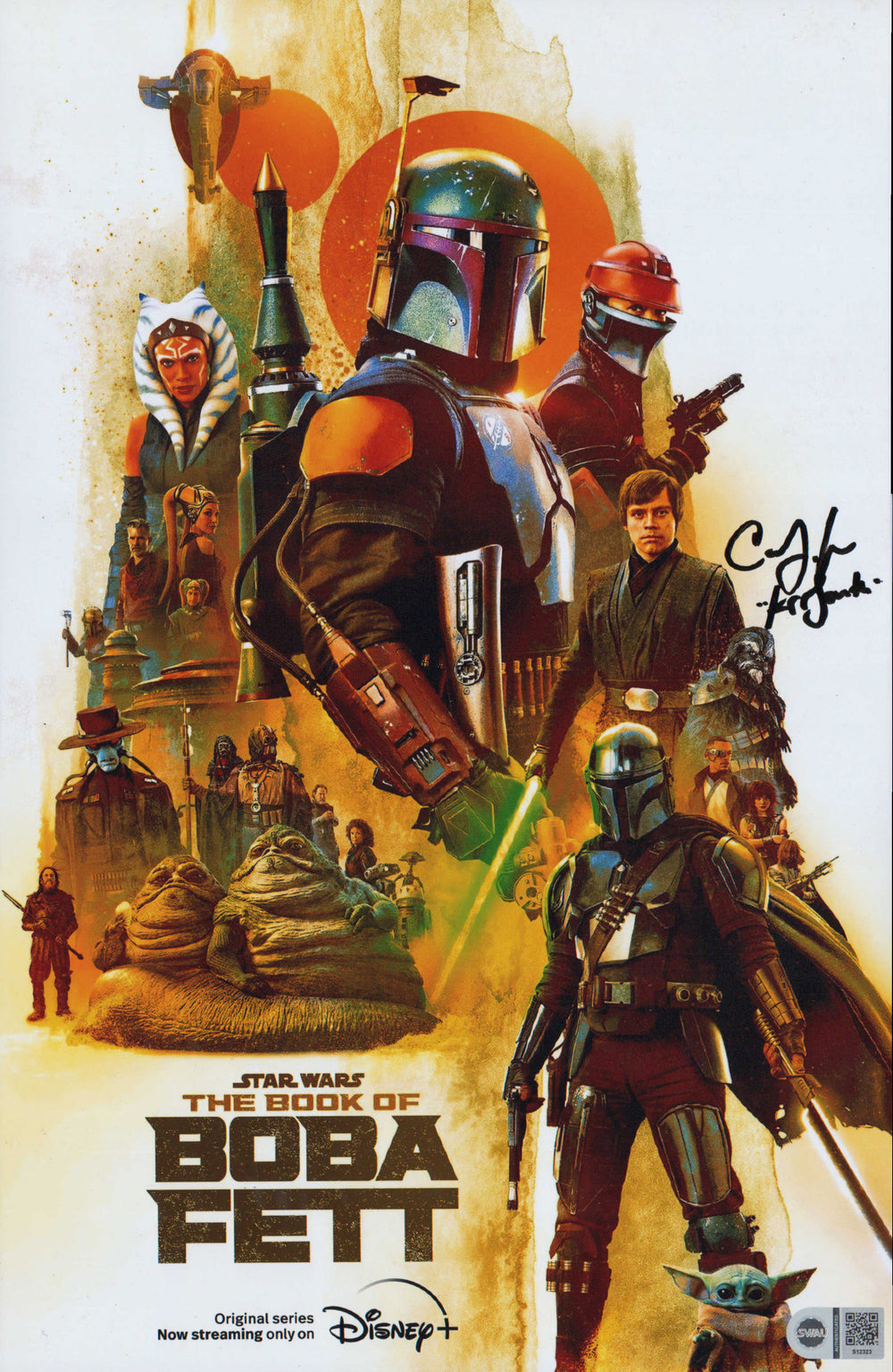 Carey Jones as Krrsantan in Star Wars: The Book of Boba Fett (SWAU) Signed 11x17 Mini Poster with Character Name