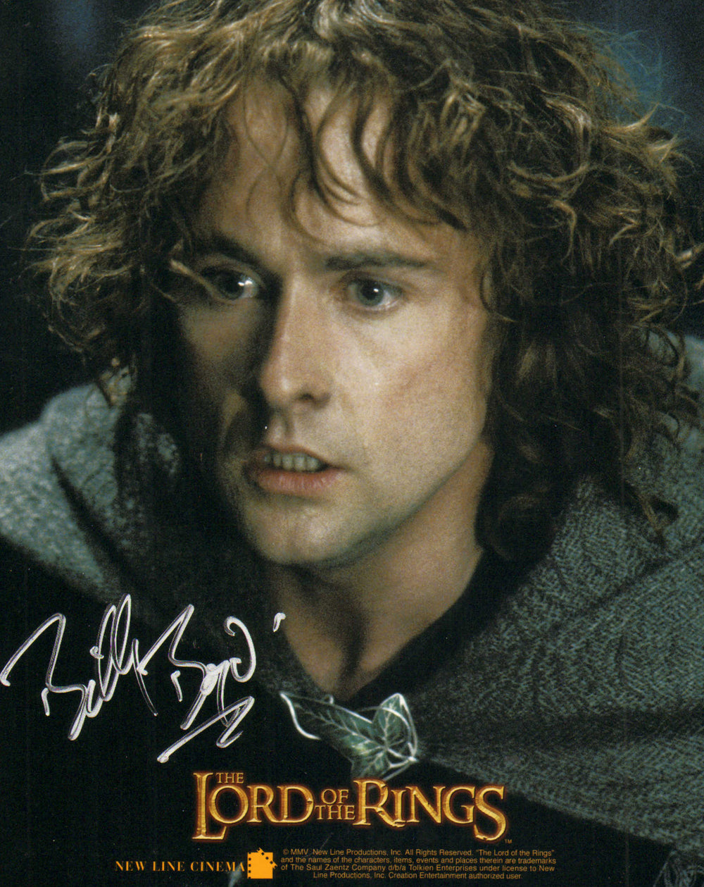 Billy Boyd as Pippin Took in The Lord of the Rings: The Fellowship of the Ring Signed 8x10 Photo