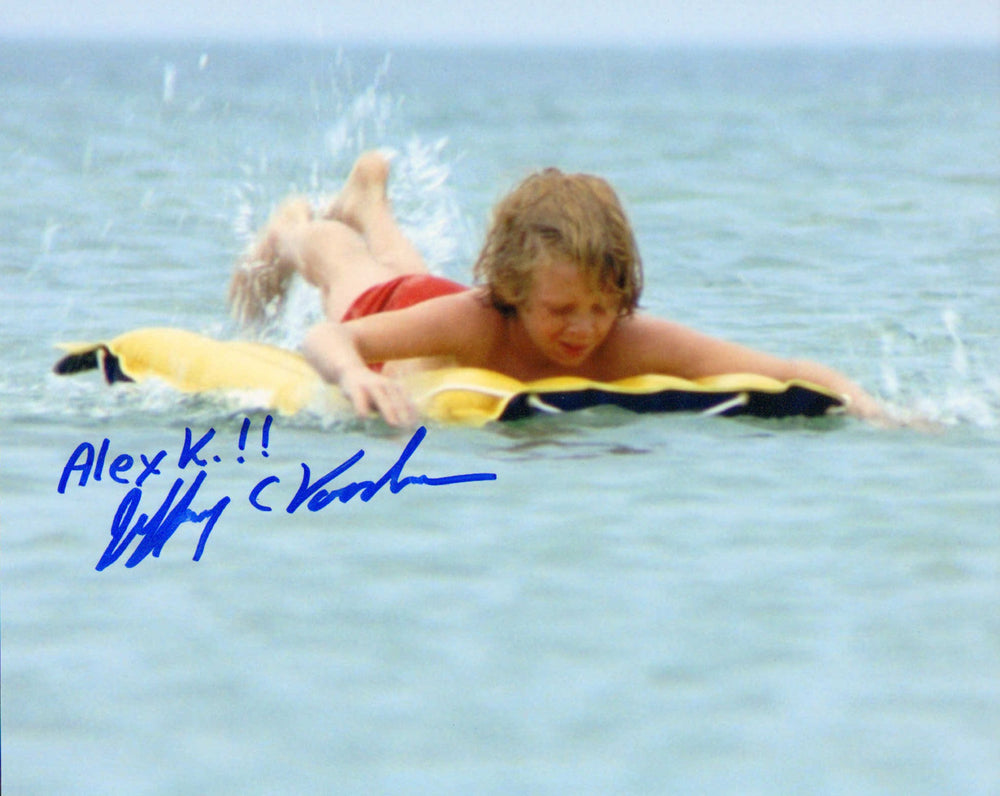 Jeffrey Voorhees as Alex Kitner in Jaws Signed 8x10 Photo with Character Name