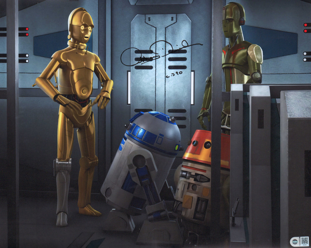 Anthony Daniels as C-3PO in Star Wars: Rebels (SWAU) Signed 16x20 Photo With Character Name