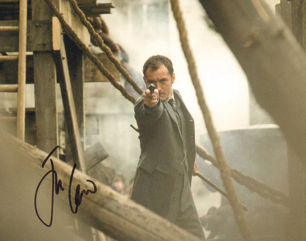 Jude Law as Dr. John Watson in Sherlock Holmes Signed 8x10 Photo