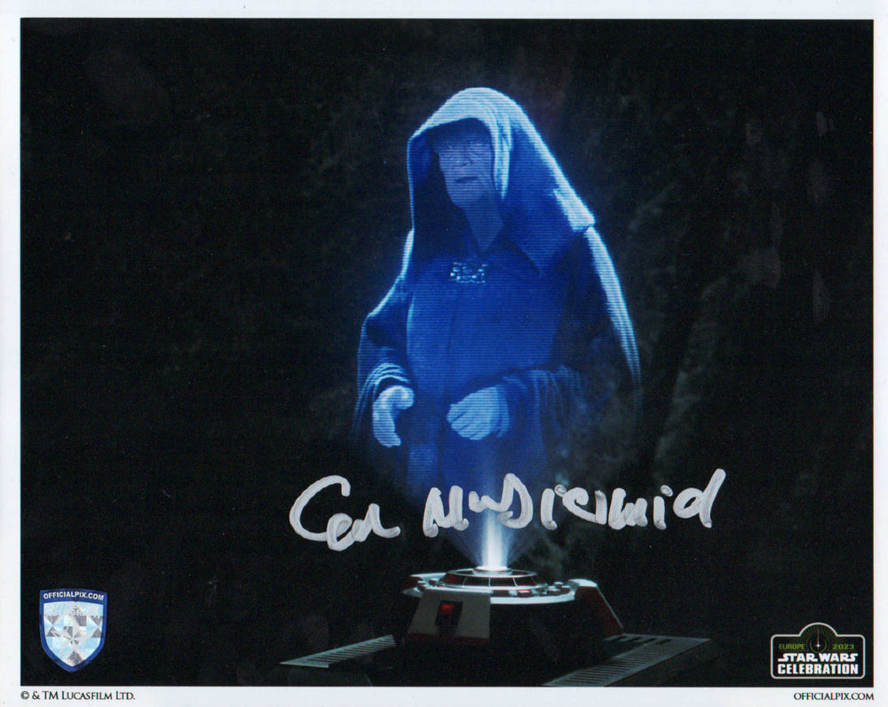 Ian McDiarmid as Emperor Palpatine Giving Order 66 in Star Wars: Revenge of the Sith (Official Pix Star Wars Celebration) Signed 8x10 Photo