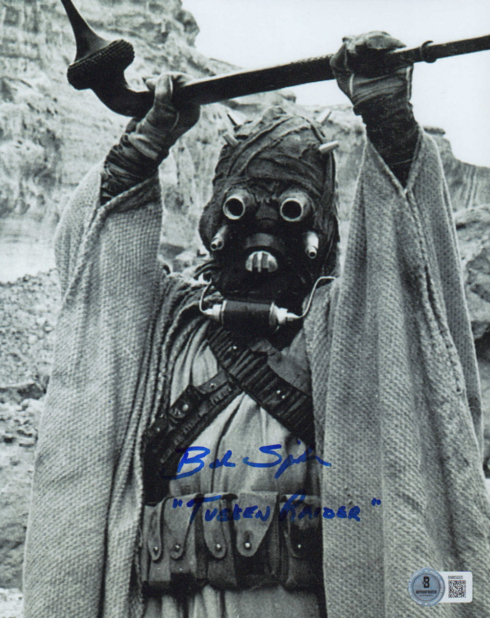 Bob Spiker as Tusken Raider in Star Wars: A New Hope Signed 8x10 Photo