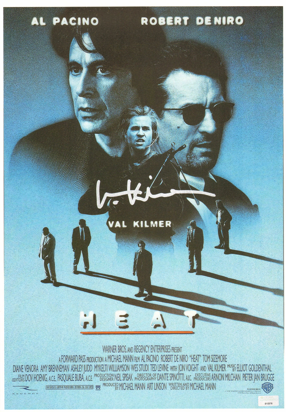 Val Kilmer as Chris Shiherlis in Heat (Celebrity Authentics) Signed 11x17 Mini Poster