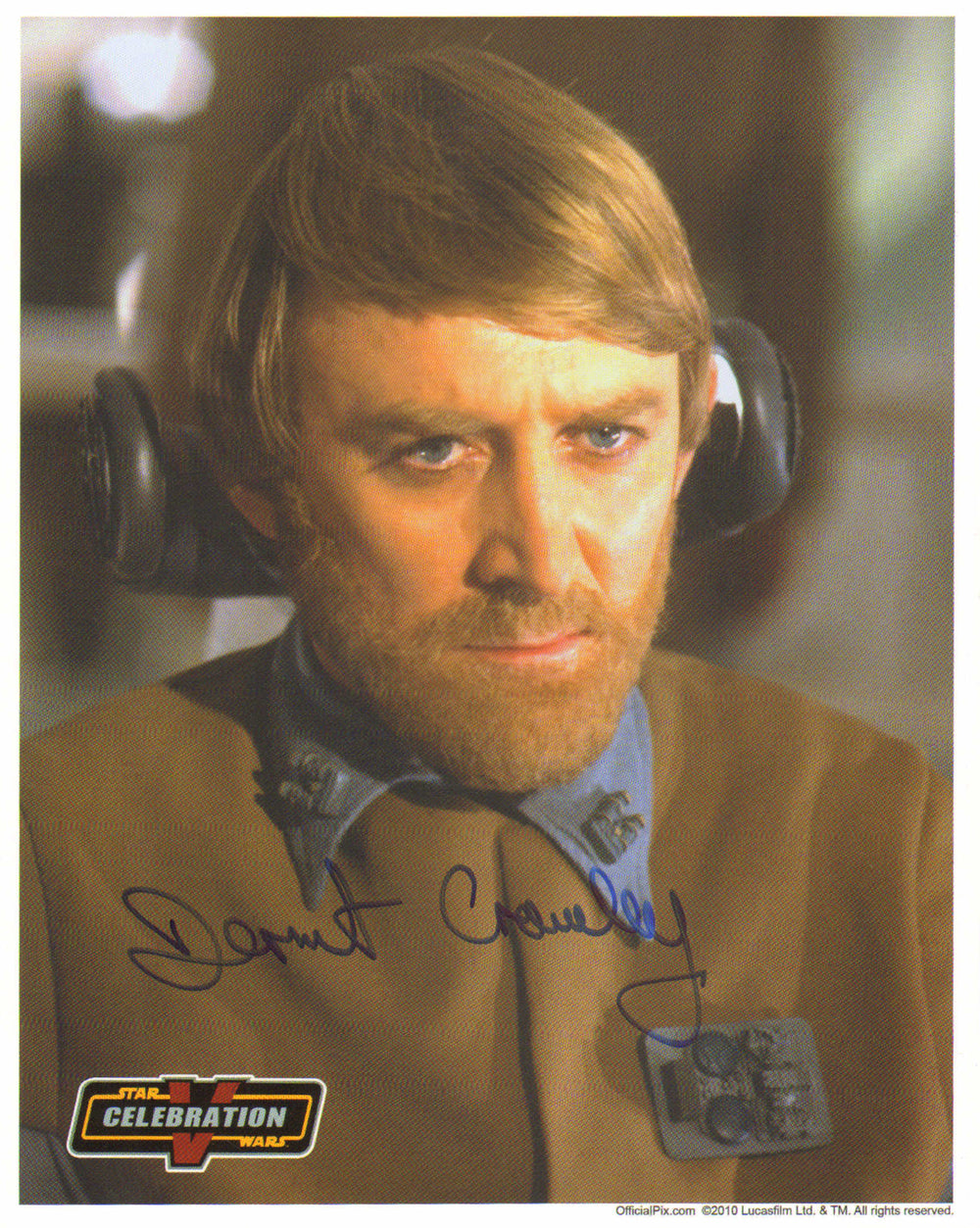 Dermot Crowley as General Madine in Star Wars: Return of the Jedi (Official Pix Celebration) Signed 8x10 Photo