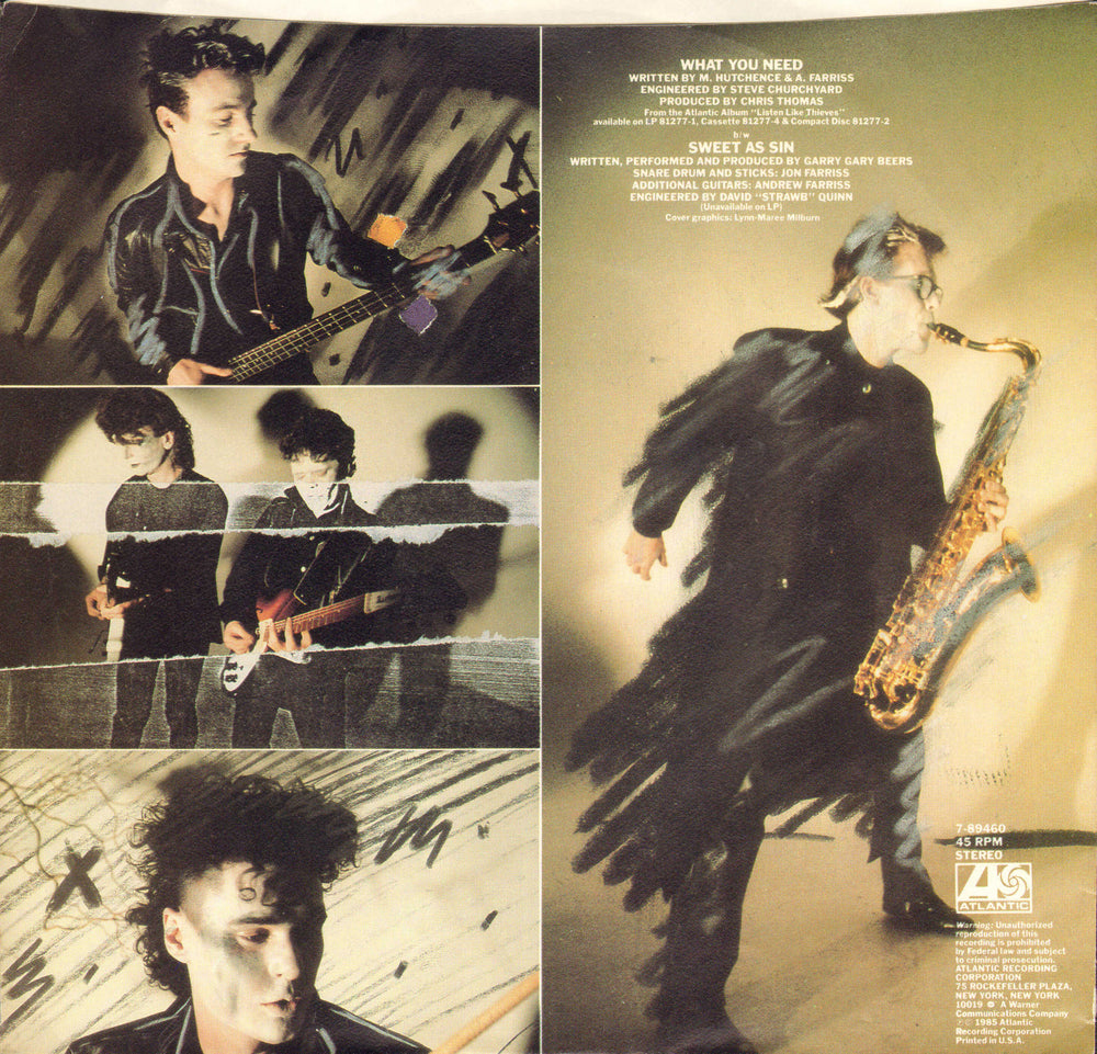 
                  
                    What You Need 45 Album Insert Signed by INXS Frontman Michael Hutchence
                  
                