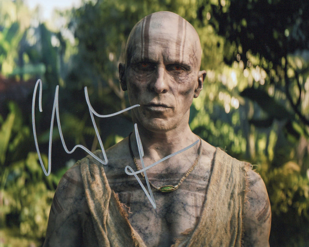 Christian Bale as Gorr the God Butcher in Thor Love and Thunder Signed 8x10 Photo