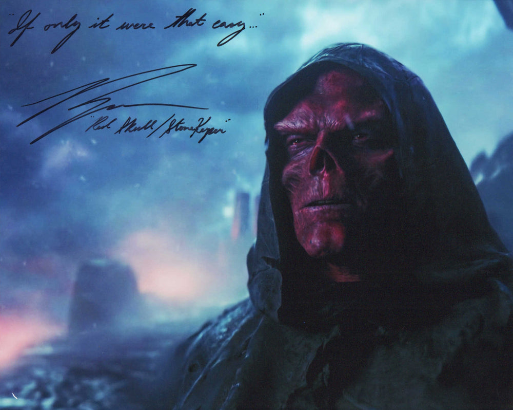 Ross Marquand as Stonekeeper Red Skull in Avengers: Endgame Signed 8x10 Photo with Character Name and Quote