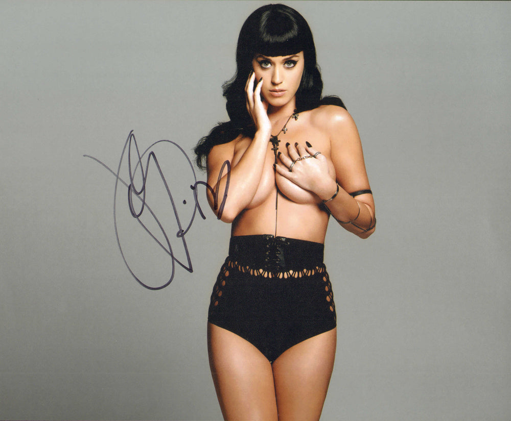 Katy Perry Singer & Songwriter Sexy Nearly Nude Signed 8x10 Photo