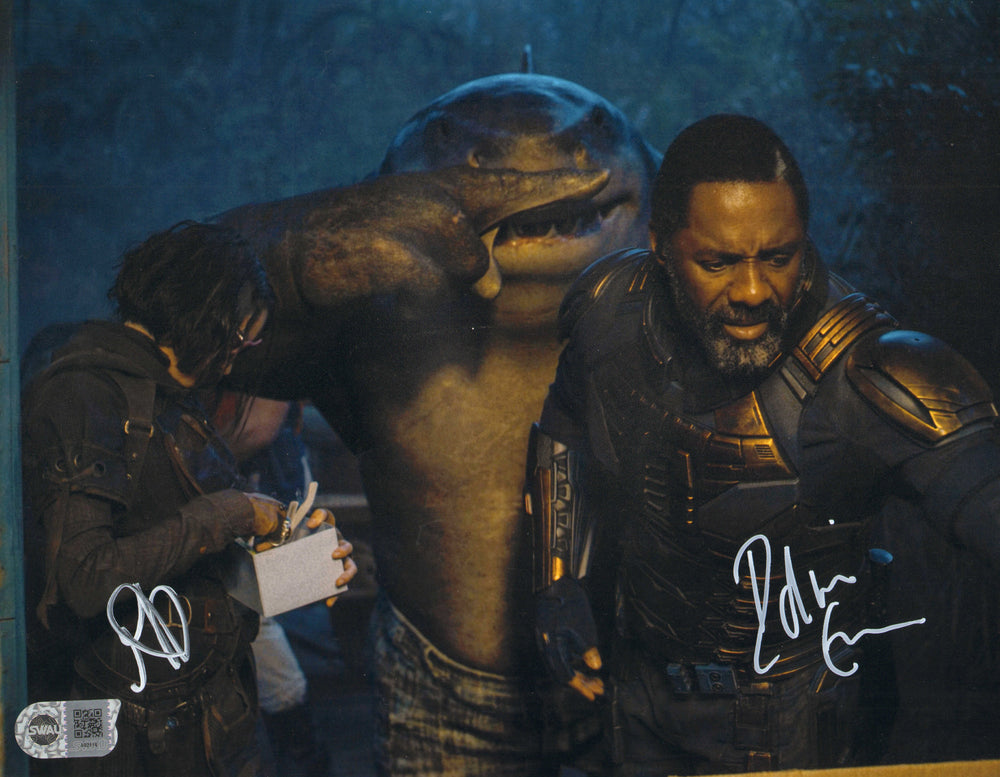 Idris Elba as Bloodsport & Daniela Melchior as Ratcatcher 2 in The Suicide Squad (SWAU) Signed 11x14 Photo