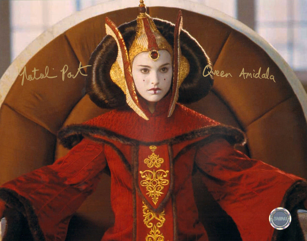 Natalie Portman as Queen Padme Amidala in Star Wars Episode I: The Phantom Menace (SWAU) Signed 11x14 Photo with Character Name