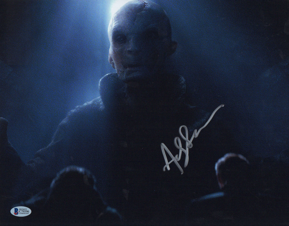 Andy Serkis as Supreme Leader Snoak in Star Wars: The Force Awakens Signed 11x14 Photo