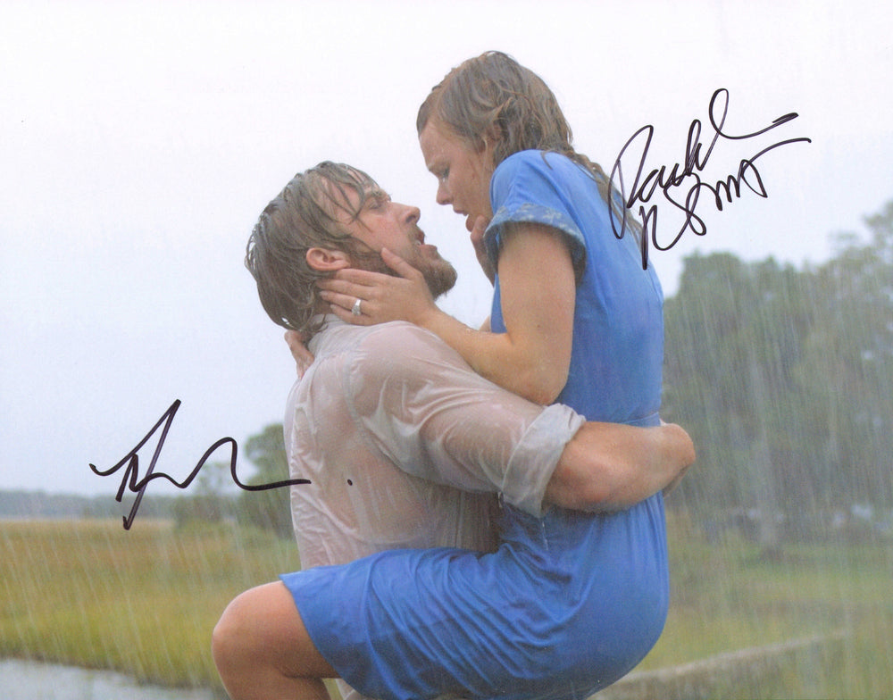 Ryan Gosling as Noah & Rachel McAdams as Allie in The Notebook Signed 11x14 Photo