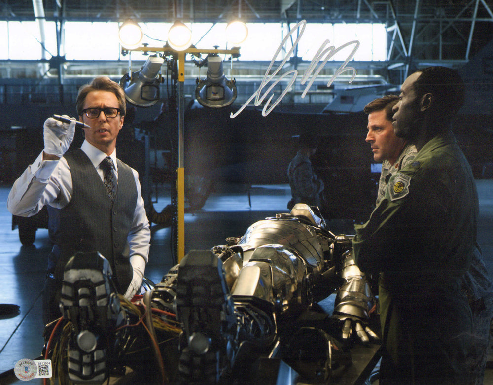 Sam Rockwell as Justin Hammer in Iron Man 2 (Beckett) Signed 11x14 Photo