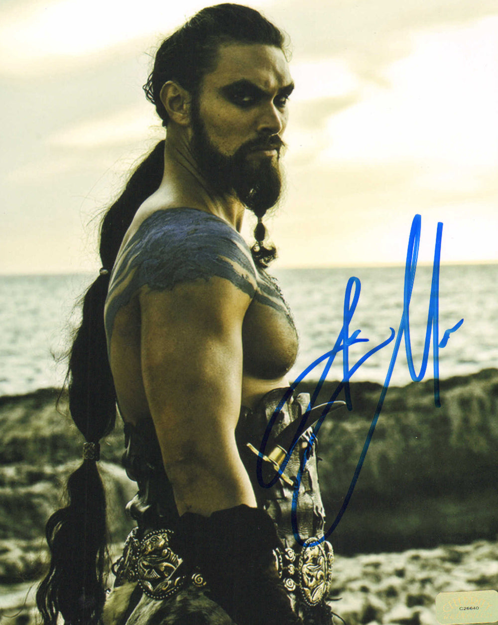 Jason Momoa as Khal Drago in Game of Thrones (Celebrity Authentics) Signed 8x10 Photo