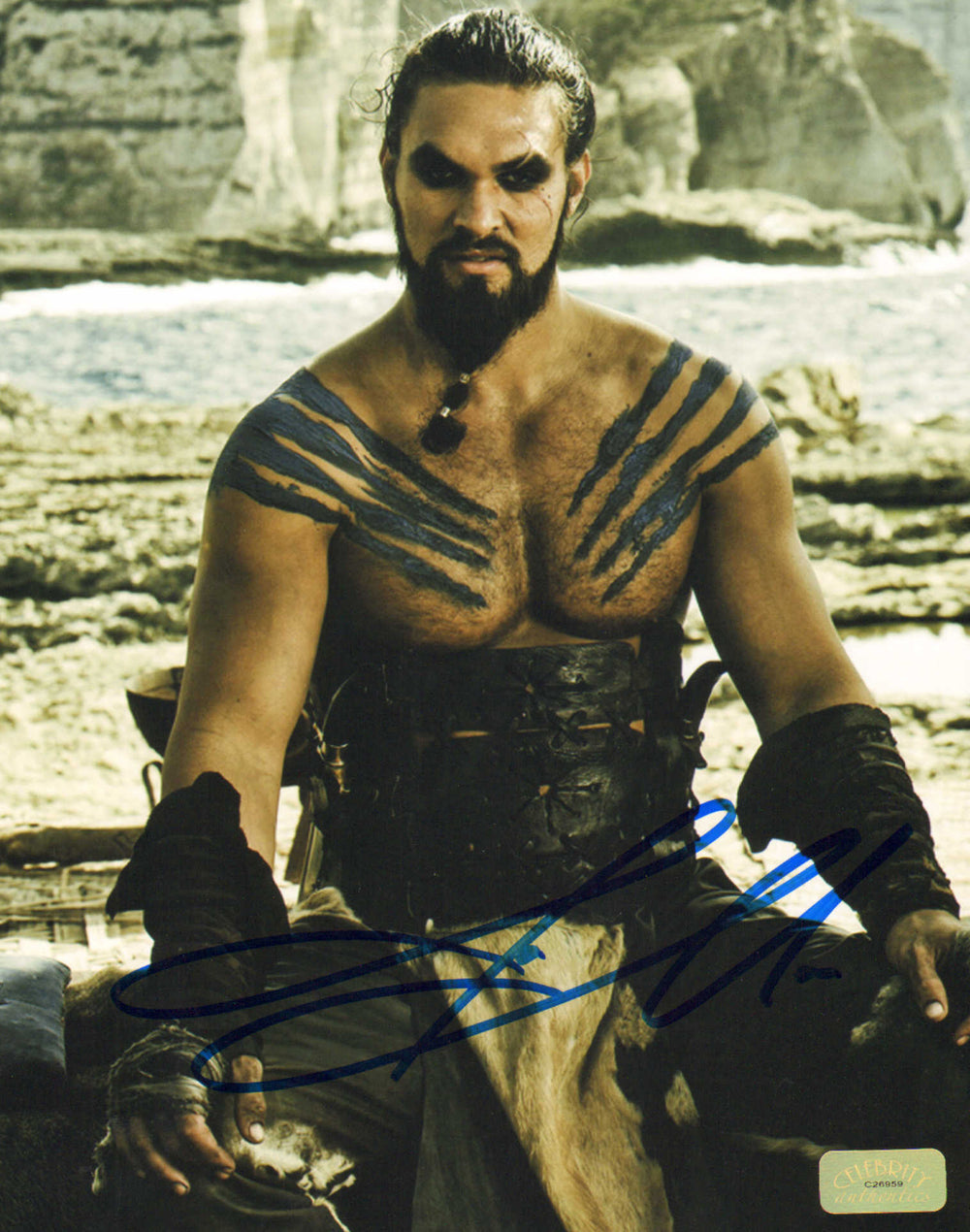 Jason Momoa as Khal Drago in Game of Thrones (Celebrity Authentics) Signed 8x10 Photo
