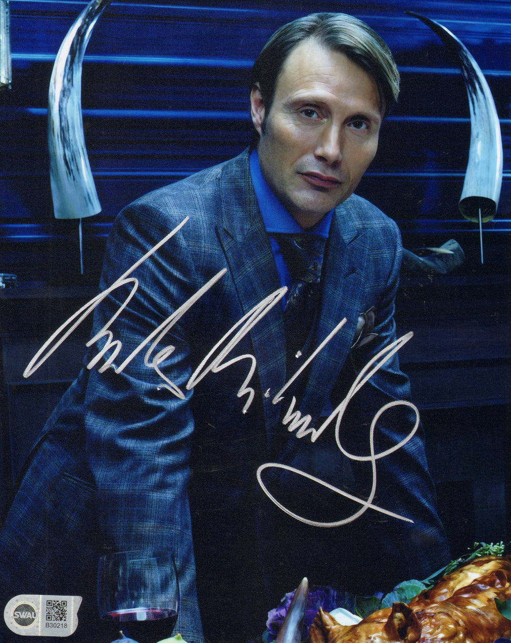Mads Mikkelsen as Hannibal Lector in Hannibal (SWAU) Signed 8x10 Photo