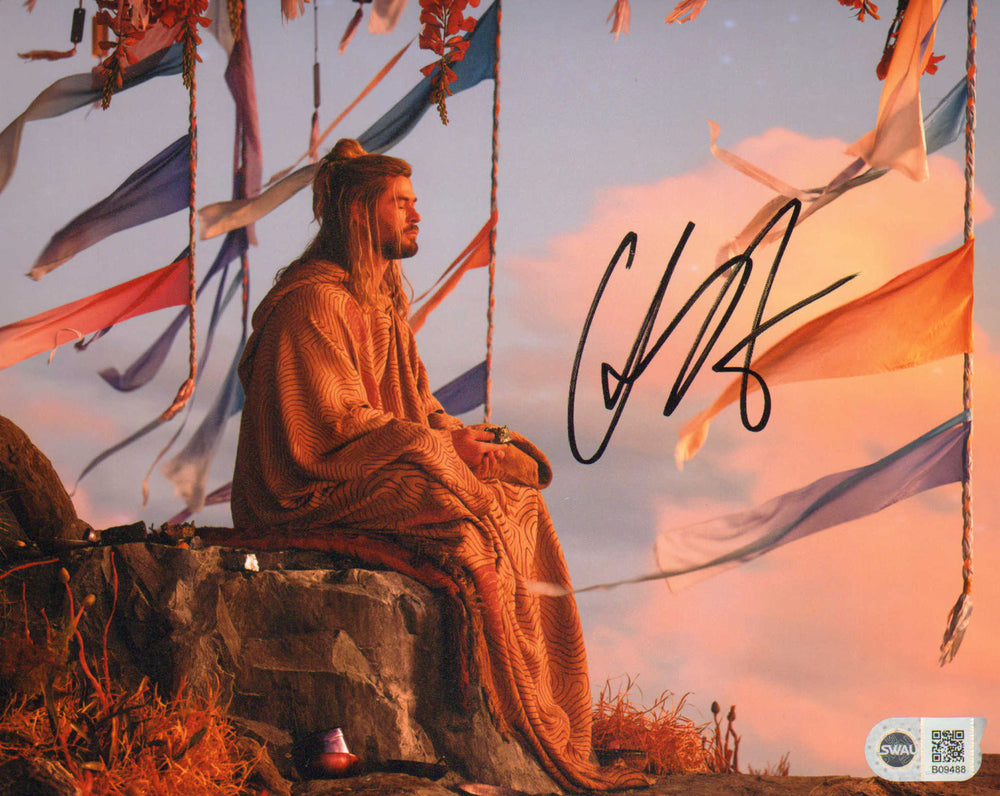 Chris Hemsworth as Thor in Thor: Love and Thunder Signed 8x10 Photo