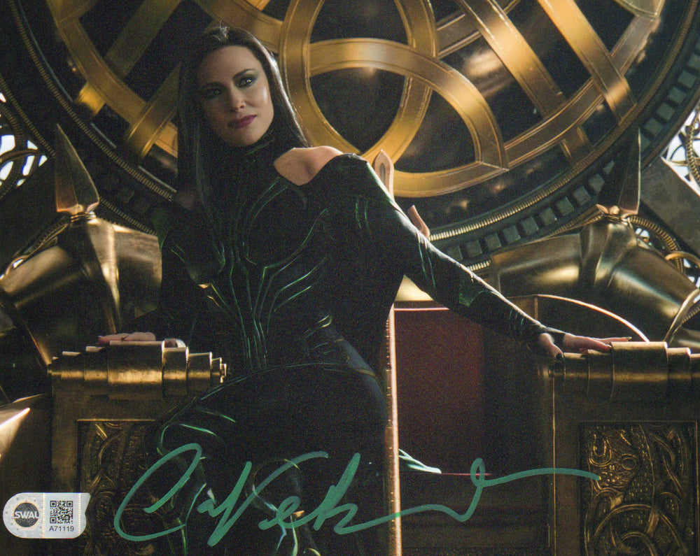 Cate Blanchett as Hela on Throne in Thor: Ragnarok (SWAU) Signed 8x10 Photo