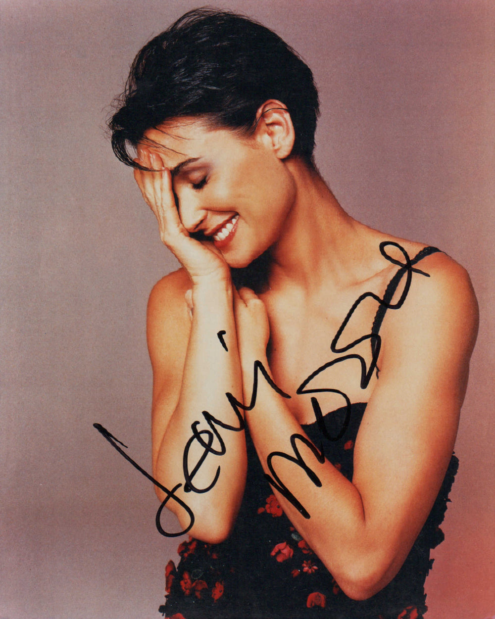 Demi Moore from A Few Good Men, Indecent Proposal, Striptease, & Charlie's Angels: Full Throttle Sexy Signed 8x10 Photo