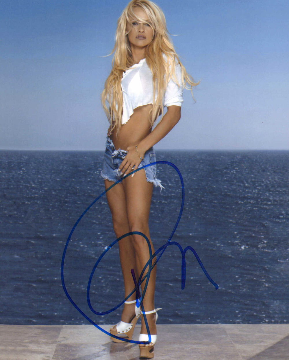 Pamela Anderson from Barb Wire, Baywatch, & Playboy Sexy Signed 8x10 Photo