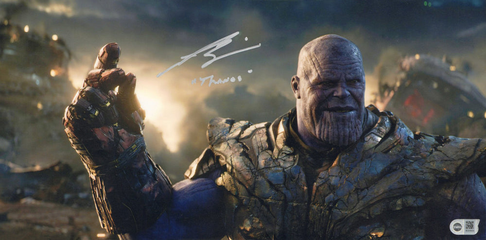 Josh Brolin as Thanos in Avengers: Endgame (SWAU) Signed 10x20 Photo with Character Name