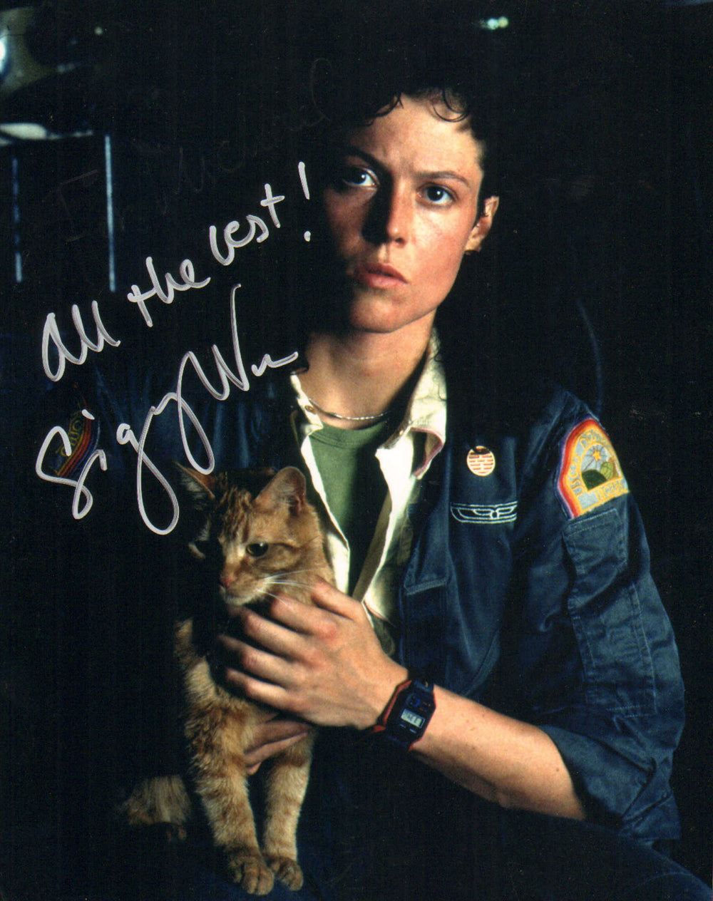 Sigourney Weaver as Ripley in Alien Signed 8x10 Photo