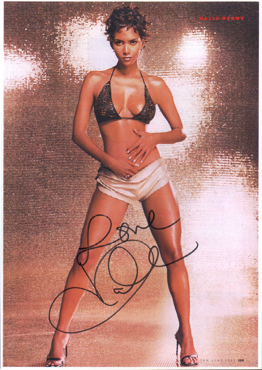 Halle Berry from X-Men, Catwoman, and John Wick Sexy Signed 8x11 Photo