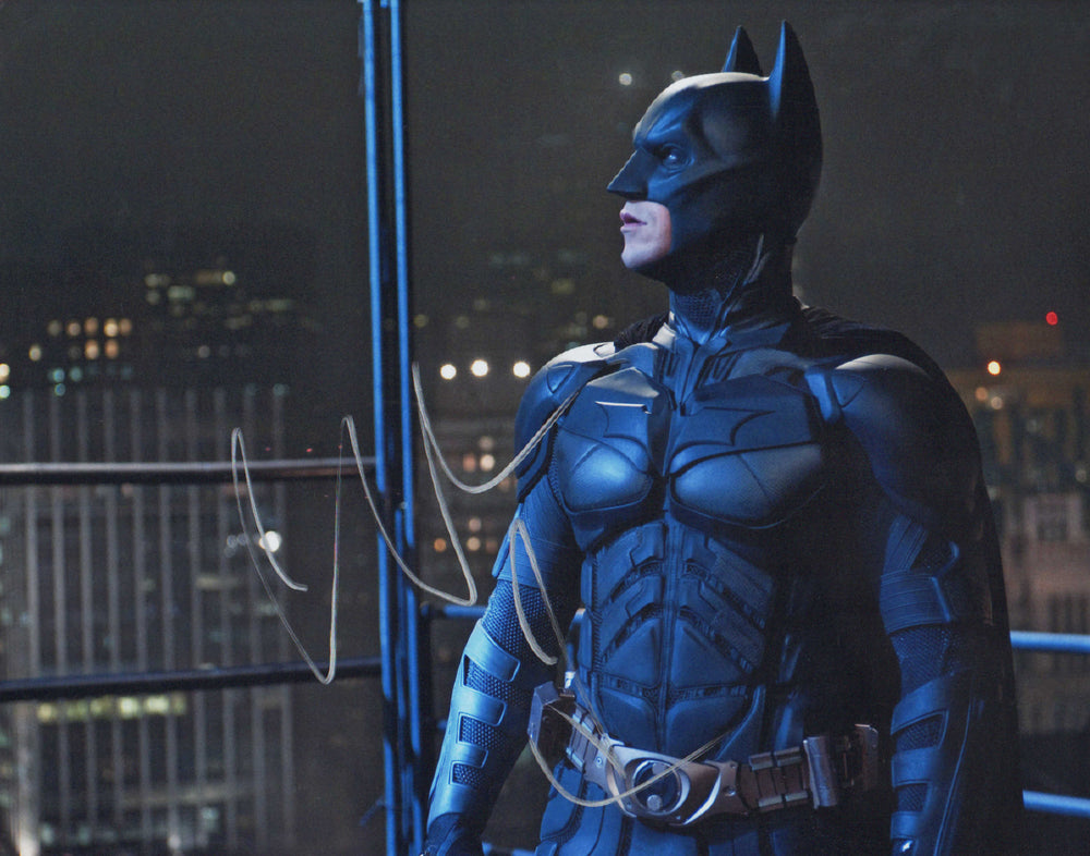 Christian Bale as Batman in The Dark Knight Signed 11x14 Photo