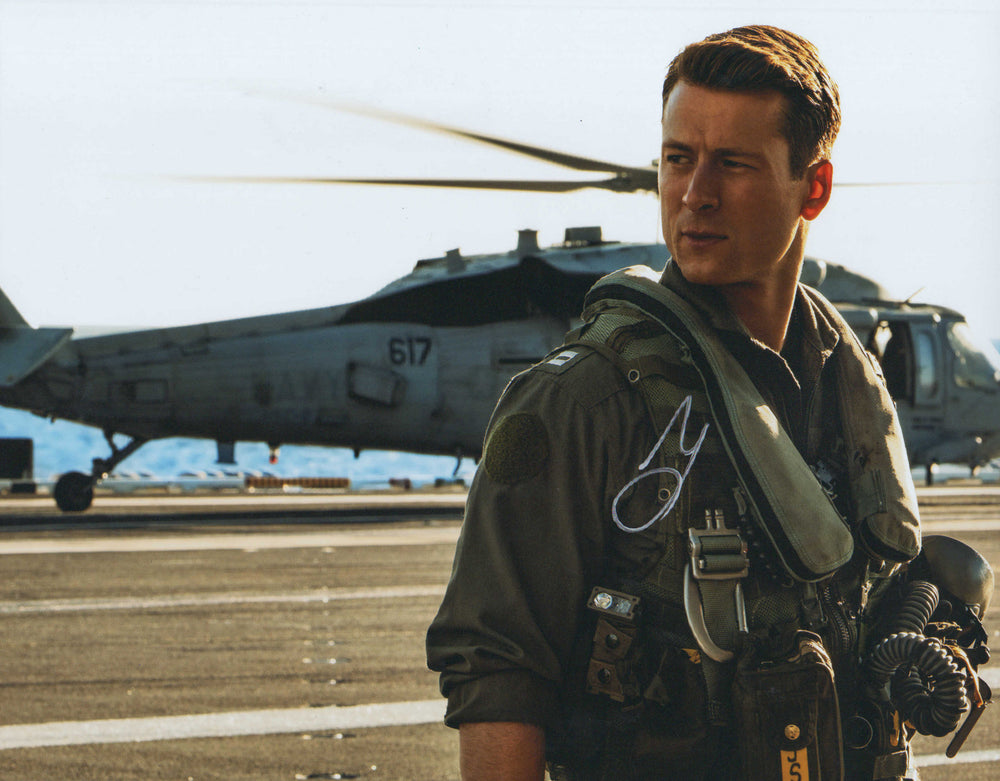Glen Powell as LT. Jake 'Hangman' Seresin in Top Gun: Maverick Signed 11x14 Photo
