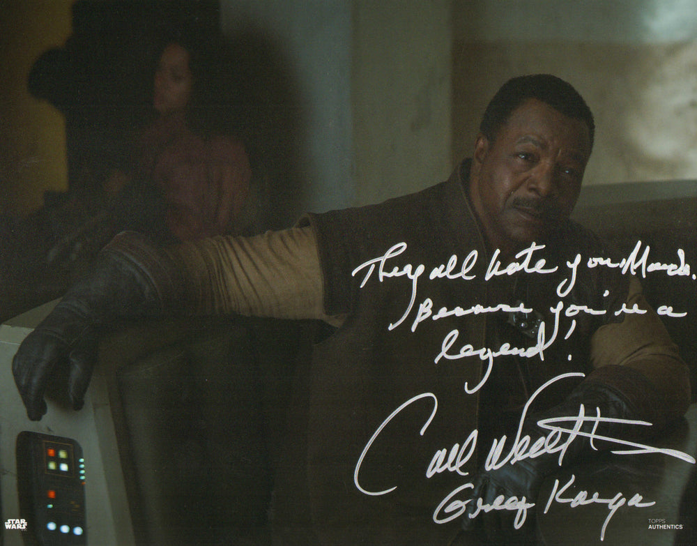 Carl Weathers as Greef Karga in Star Wars: The Mandalorian Signed 11x14 Photo with Character Name & Quote