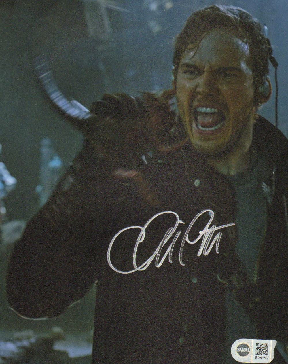 Chris Pratt as Peter Quill / Star-Lord in Guardians of the Galaxy (SWAU) Signed 8x10 Photo