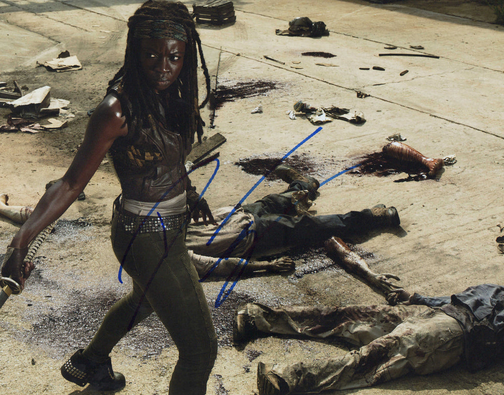 Danai Gurira as Michonne Hawthorne in The Walking Dead Signed 11x14 Photo
