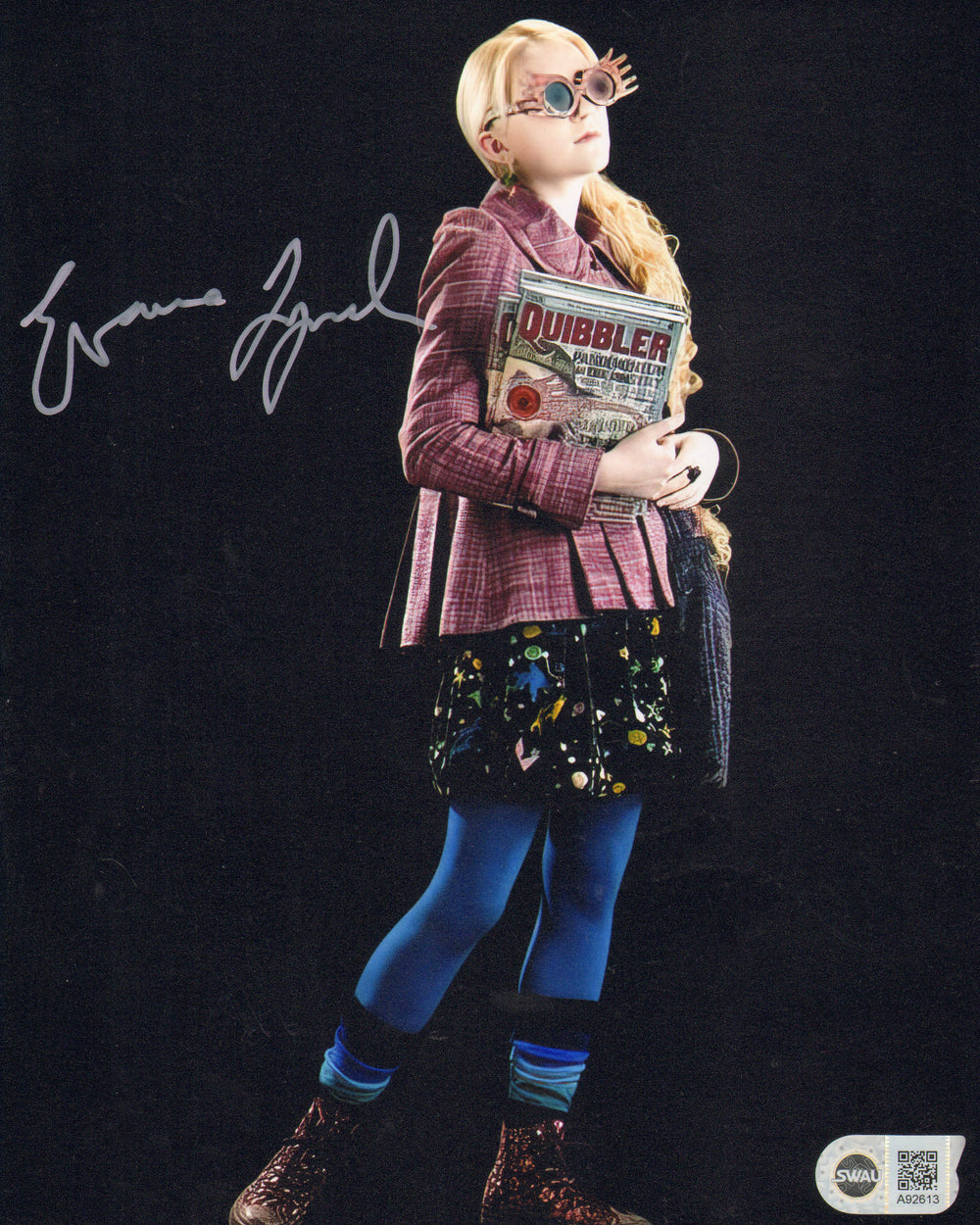 Evanna Lynch as Luna Lovegood in Harry Potter & the Half-Blood Prince (SWAU) Signed 8x10 Photo