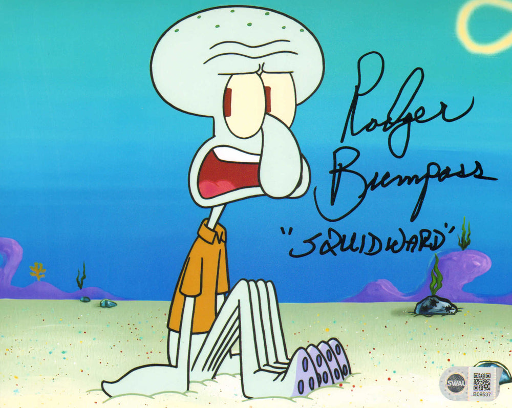 Rodger Bumpass as Squidward in SpongeBob SquarePants (SWAU) Signed 8x10 Photo with Character Name