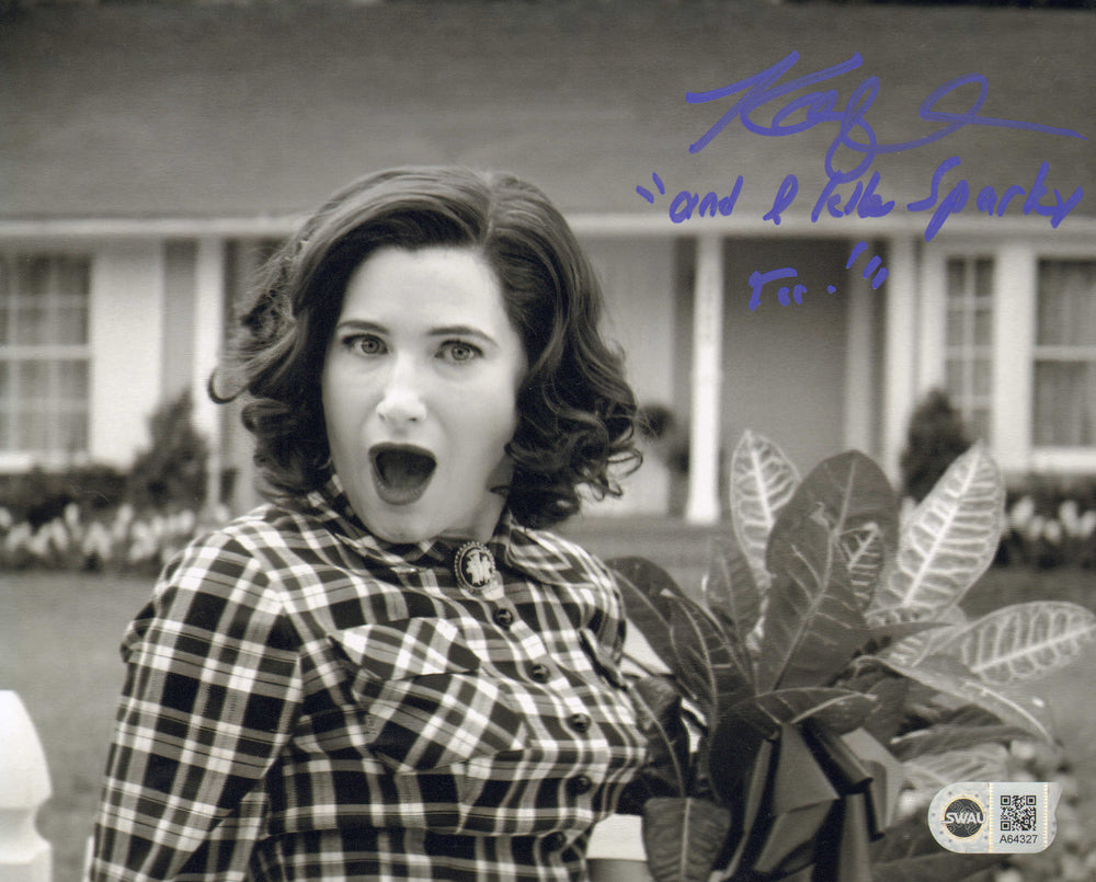 Kathryn Hahn as Agatha Harkness in WandaVision (SWAU) Signed 8x10 Photo with Quote