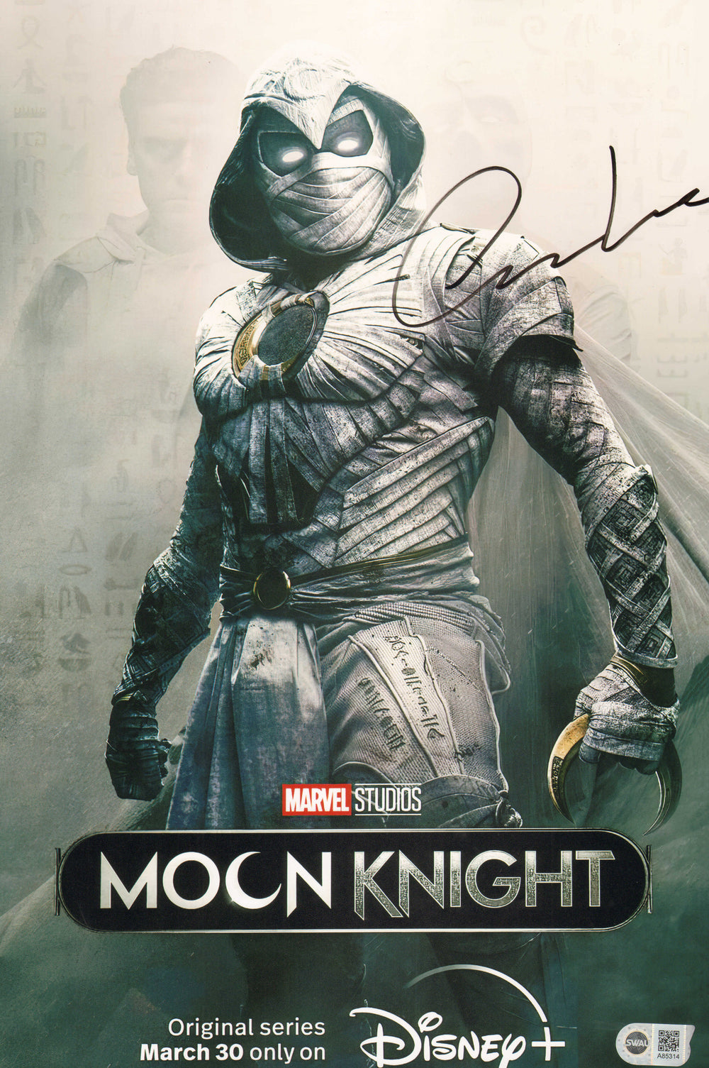 Oscar Isaac as Moon Knight in Moon Knight (SWAU) Signed 11x17 Mini Poster