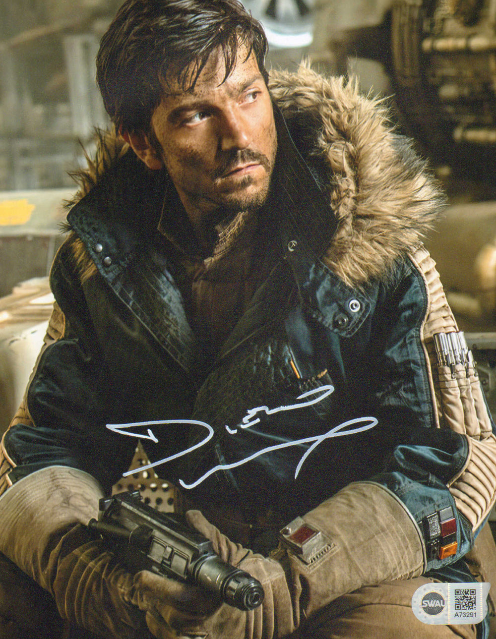 Diego Luna as Cassian Andor from Rogue One: A Star Wars Story (SWAU) Signed 8x10 Photo