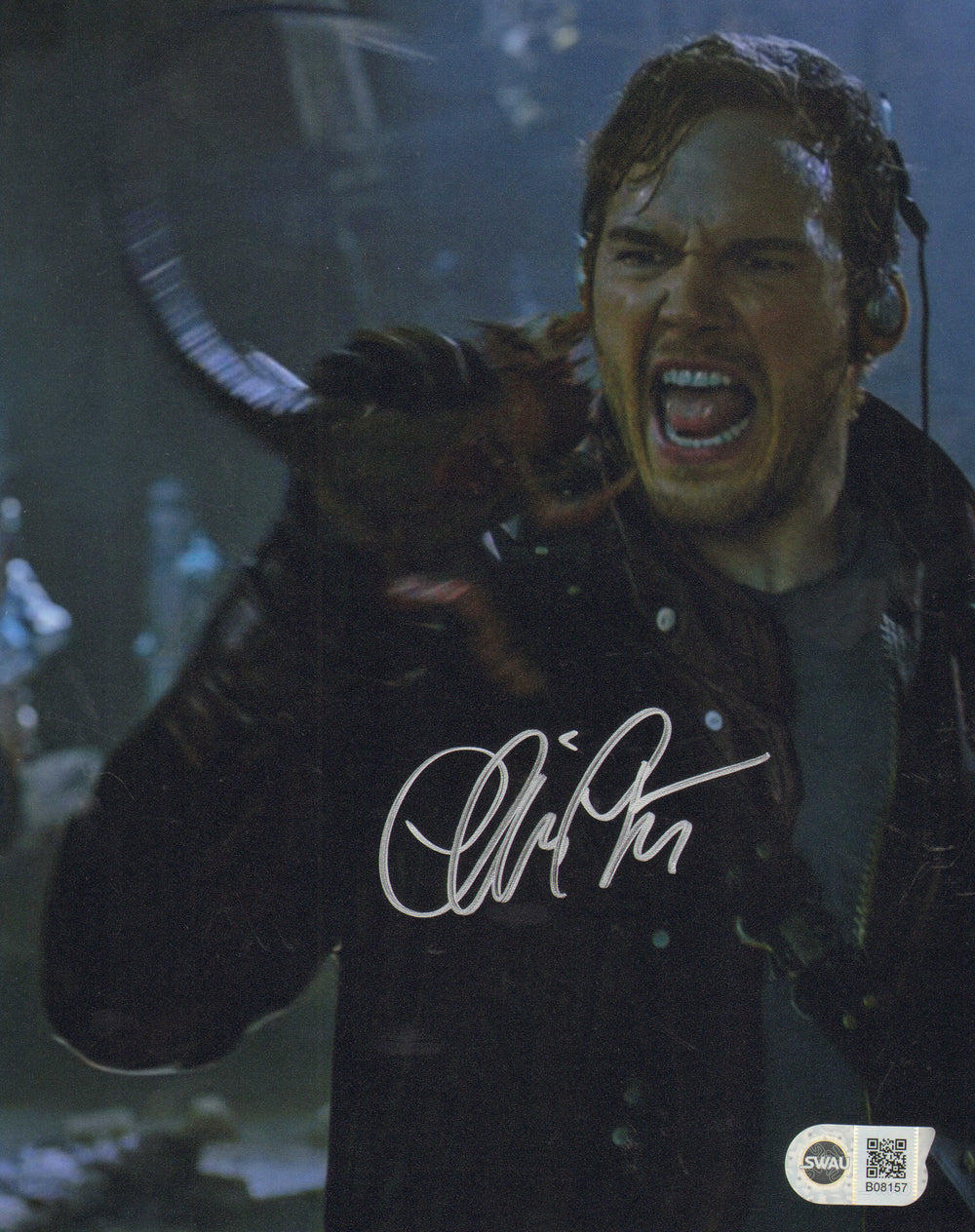Chris Pratt as Star-Lord in Guardians of the Galaxy (SWAU) Signed 8x10 Photo