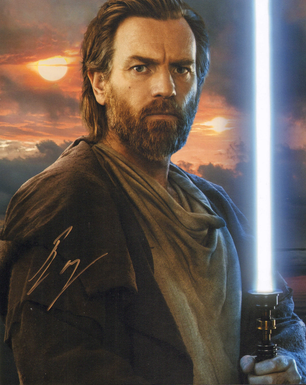 Ewan McGregor as Obi-Wan Kenobi in Star Wars: Obi-Wan Kenobi Signed 8x10 Photo