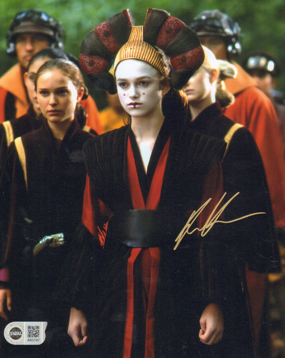 Keira Knightley as Sabe in Star Wars Episode I: The Phantom Menace (SWAU) Signed 8x10 Photo