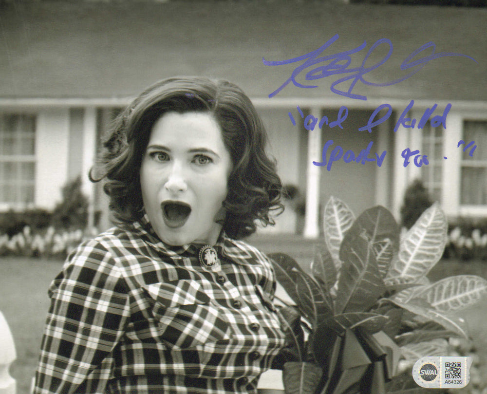 Kathryn Hahn as  Agatha Harkness in WandaVision (SWAU) Signed 8x10 Photo with Quote