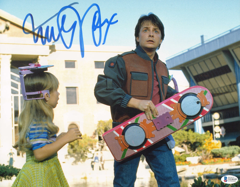 Michael J. Fox as Marty McFly in Back to the Future II (Beckett) Signed 11x14 Photo