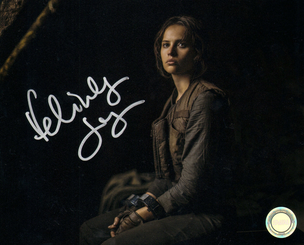 Felicity Jones as Jyn Erso in Rogue One: A Star Wars Story (SWAU) Signed 8x10 Photo