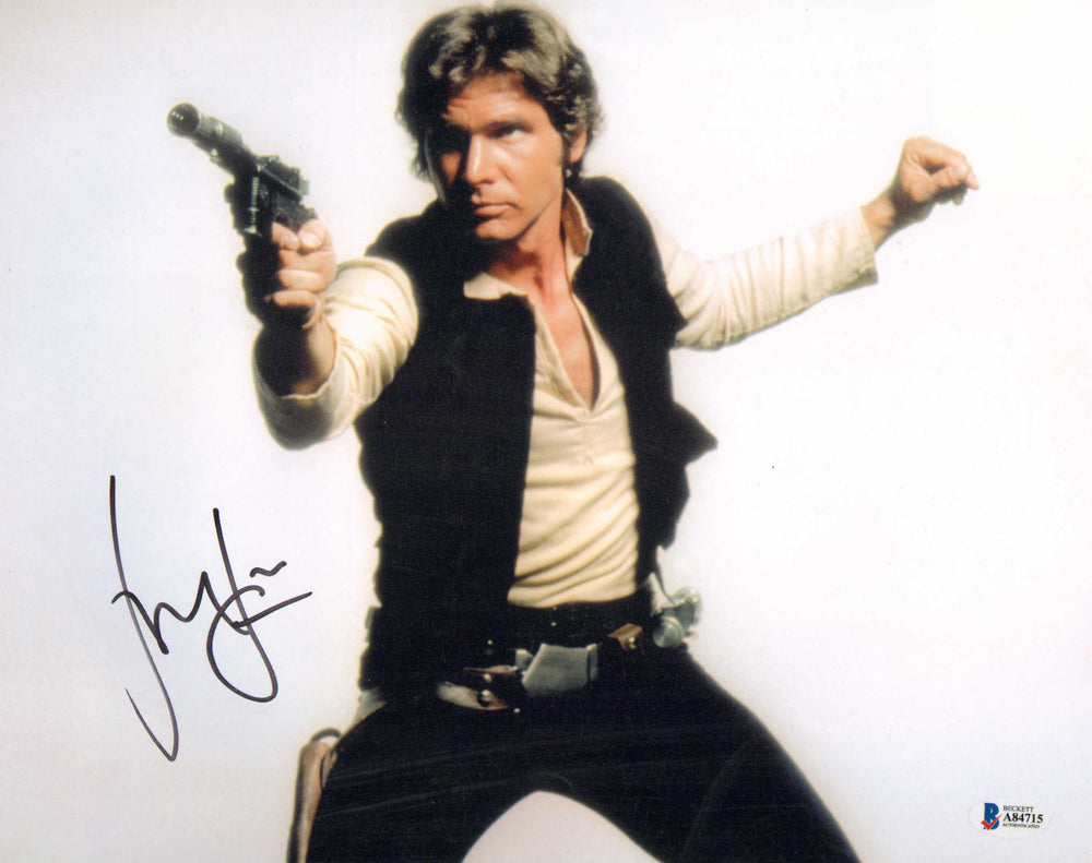 Harrison Ford as Han Solo from Star Wars: A New Hope (Beckett) Signed 11x14 Photo