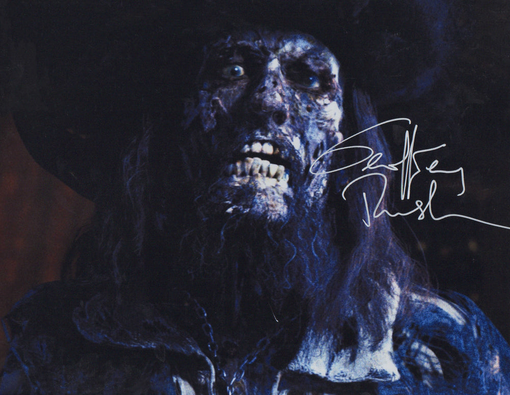 Geoffrey Rush as Captain Barbossa in Pirates of the Caribbean: The Curse of the Black Pearl Signed 11x14 Photo